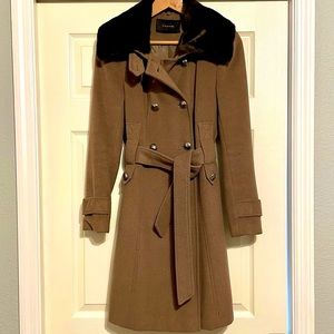 Tahari Double Breasted Wool Coat (S)